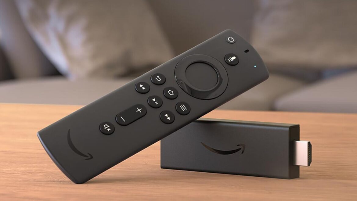 "Amazon Fire TV Stick connected to a non-smart TV"